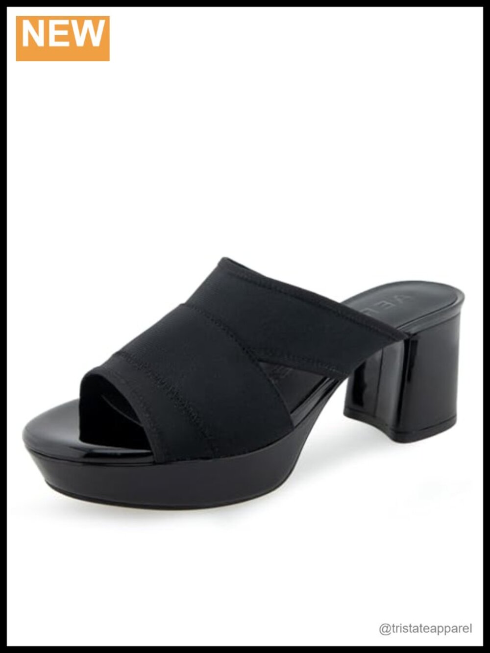 Platform Heeled Sandals with Ankle Strap and Slip-On Entry